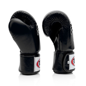 Guantes de Boxeo de Cuero Negro de Alto Rendimiento – Equipo Profesional para Trabajo con Saco de Boxeo y Sparring Avanzado - Product Image 3