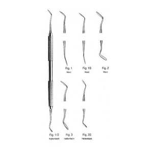 Instrumentos Dentales de Acero Inoxidable para Rellenos de Amalgama y Composite, de Doble Extremo, Uso Manual, Reutilizables, Autoclavables, Premium, Alemanes - Product Image 1