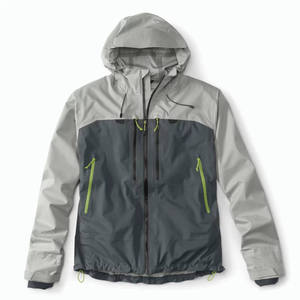 Chaqueta de Pesca Impermeable de Alta Calidad con Protección UPF 50, Transpirable, para Pesca con Mosca, Personalizada para Hombre, Negra Encerada - Product Image 1