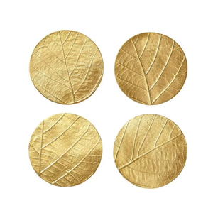 Ensemble de sous-verres en laiton faits à la main, forme ronde, pour la maison et l'hôtel, au meilleur prix - Product Image 5