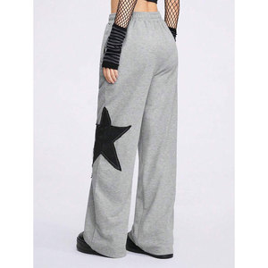 Pantalon de jogging streetwear d'hiver pour femme, coupe ample, longueur intégrale, jambe large, taille à cordon de serrage, vente en gros - Product Image 3