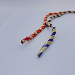 5mm Polyester Twisted Handle Rope Nylon Paper Bag Rope Handle with Transparent Tip for Shopping Bag - Product Image 1