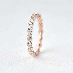 Bague en diamant de laboratoire certifiée IGI, taille marquise, 1,00 carat, clarté VS1, couleur F, or 14 carats, pour la fabrication de bijoux de mariage - Product Image 2