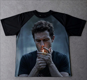 T-shirt Raglan Homme Personnalisé avec Impression par Sublimation de Portrait Graphique et Logo, 100% Coton, Streetwear Haute Définition, Haut de Gamme Tendance - Product Image 3