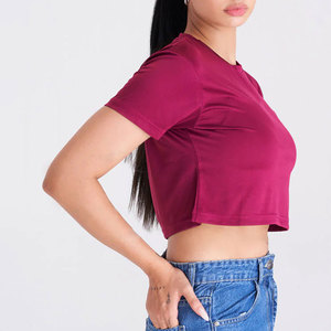 Top corto sencillo para mujer, camiseta informal cómoda y a la moda, camisa ligera para el día a día, esencial para el guardarropa moderno - Product Image 3