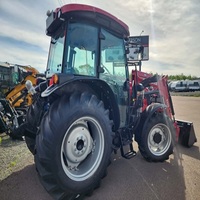 Tractor de Ruedas Solis 4WD con Transmisión por Engranajes, Cargador Integrado de Fábrica, Bomba de Caja de Engranajes con Rodamientos Autonivelantes, Motor de 60HP, Alta Productividad