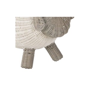 Cesta de mimbre con forma de oveja con patas, linda cesta de mimbre para guardar juguetes, decoración ecológica para el hogar - Product Image 2