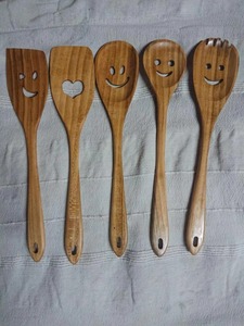 ช้อนไม้ธรรมชาติ งานฝีมือคุณภาพสูง ตกแต่งสไตล์ขัดเงา ทำจากหินอาเกตแมกนีเซีย - Product Image 3