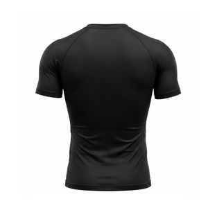 T-shirt de compression pour hommes, vêtements de sport pour la gym, vêtements de sport respirants à séchage rapide, hauts d'entraînement athlétiques extensibles, fournisseurs en gros OEM - Product Image 2