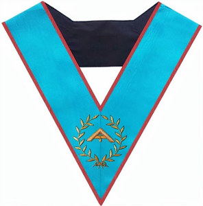 Insignia de Solapa de Oficial de 1.ª Guardia - AASR con Cuentas Bordadas a Mano, Diseño Sencillo y Moderno con Imán - Product Image 4