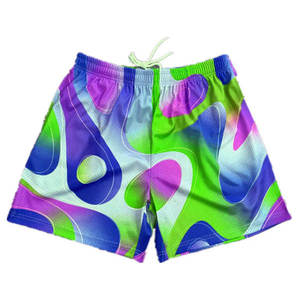 Shorts de sport en mesh personnalisés pour hommes, imprimés par sublimation, avec poches zippées. - Product Image 5