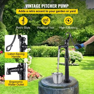 Pompa d'Acqua Manuale Facile da Installare con Supporto da 26 Pollici, 15,7 X 9,4 X 53,1 Pollici, Pompa a Caraffa con Fori Preimpostati da 1/2 Pollici - Product Image 3