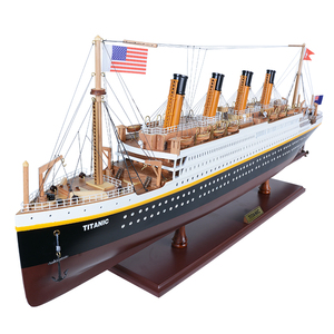 Modèle de bateau RMS Titanic artisanal - Décoration nautique de taille moyenne pour hôtel, bureau, maison et cadeau - Vente en gros, contactez-nous - Product Image 5