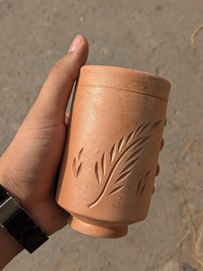 Gobelet en argile terracotta, artisanal traditionnel, vaisselle naturelle, écologique, durable et classique - Product Image 6