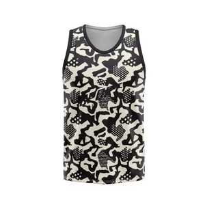 Men Camouflage Tank <b>Top</b> O-Neck Casual Knitted Quick Dry Polyester Sleeveless Shirt - Product Image 4