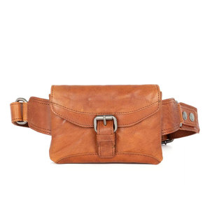 Riñonera de Moda, Bolsa de Cintura de Cuero con Cierre de Cremallera, Impermeable, 100% Cuero Vacuno Genuino - Product Image 1