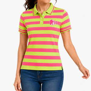 Camisetas Polo Personalizadas al por Mayor OEM Profesionales, Camisetas Polo de Mujer con Logotipo Bordado o Impreso Personalizado de Alta Calidad - Product Image 1