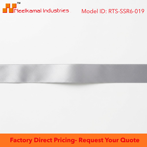6mm 100% Polyester Silver Gray Single Face Satin Ribbon Customizable 350 Meter Roll Shrink-Resistant Luxury Gift <b>Boxes</b> Jewelry - Product Image 6