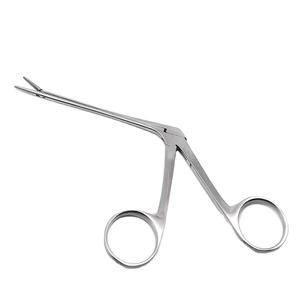 คีมจับขนาดเล็กแบบโค้งขวา ฟันหยัก ทำจากสแตนเลสสตีล ใช้ซ้ำได้ สำหรับศัลยกรรมหู คอ จมูก ได้รับมาตรฐาน CE ISO - Product Image 5