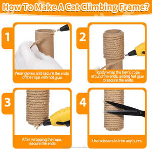 Ficelle en jute naturelle 100% écologique 1/4 (6 mm) x 328 pieds (100 mètres) 4 brins pour le tricot à la main, le tissage, l'artisanat, le jardinage, les cadeaux - Product Image 4