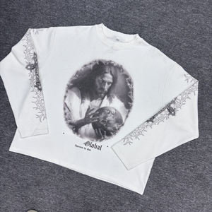 Sudaderas 100% Algodón, Manga Larga, Estampado Waffle DTG, Camisetas Casuales de Otoño con Patrón de Camuflaje, Transpirables, Antiencogimiento, Tejidas - Product Image 2