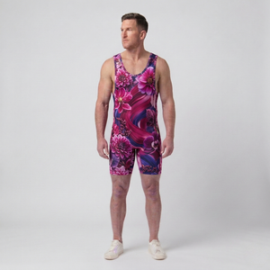 2026 Men's Custom New Arrival Sublimation Spandex Wrestling Singlet Team Wrestling Wear for men with OEM ODM services - Product Image 1