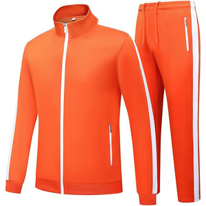 Reflective Piping Along Sleeves And Legs For Night Visibility Secure Zipper Pockets For Phone Keys Team Sports <b>Tracksuit</b> - Product Image 1