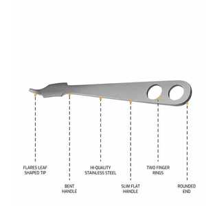 Rétracteur HOHMANN 6 pouces (15,2 cm) avec lame de 15 mm de large, instrument chirurgical orthopédique, ensemble d'instruments manuels Zetomed Pro - Product Image 3