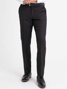 Pantalon de Costume Homme Style Italien Taille Mi-Haute à Braguette Zippée en Toile Respirante, Plissé Double, Idéal pour le Travail et le Fitness - Product Image 3