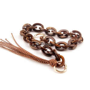 Collar de Cadena de Resina a la Moda, Joyería Única para Mujer, Accesorios de Tendencia, Tradebyd - Product Image 4