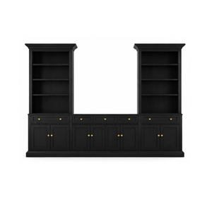 Mueble de Entretenimiento Clásico de Madera de Teca Sólida, Mueble de TV para Sala de Estar, Vitrina de Exhibición, Mueble de Almacenamiento - Product Image 1