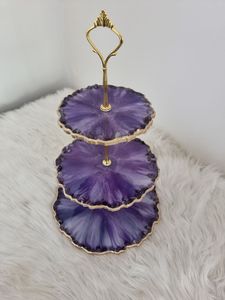 Unique Resin <b>Cake</b> Stand Crafted For Stylish Dessert Presentation <b>Wedding</b> Events And Party Decorations - Product Image 4