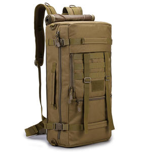 Coyote Tan Tactical <b>Backpack</b> Heavy Duty tactical Style Rucksack Water Resistant Convertible Travel Duffel - Product Image 3