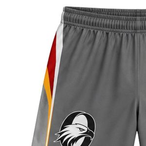 Shorts de lacrosse unisexe gris et rouge sublimés, légers, en polyester, réversibles, uniforme sportif, vêtements d'équipe, entraînement, vêtements de sport - Product Image 6