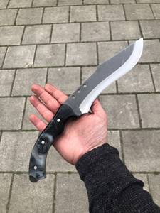 Couteau de commando à lame fixe en acier au carbone, manche à trois rivets, outil de survie en plein air - Product Image 3