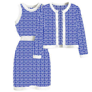 Fabricante de Suéteres, Conjunto de Cárdigan Personalizado para Mujer, Cárdigan de Hermandad, Conjunto de Suéter Elegante de 2 Piezas para Damas - Product Image 3