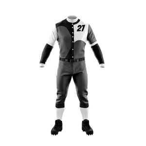 Tenue de sport classique à rayures fines, uniforme de baseball, vêtements de sport respirants et confortables, uniforme de baseball - Product Image 2