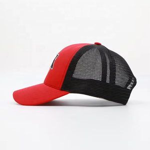Casquettes de baseball de sport en maille réglables à 6 panneaux Casquettes de camionneur personnalisées avec broderie du logo de l'équipe Style respirant et sportif - Product Image 5