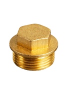 Raccord hexagonal en laiton de haute qualité C-Way, filetage BSP NPT de 1/2 à 2 pouces, PN16, finition naturelle, pour conduites d'eau, d'huile et de gaz