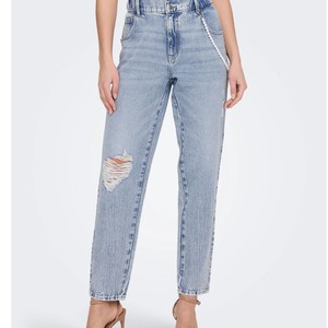Jeans en denim premium pour femmes, pantalon taille haute en coton doux, vêtements décontractés élégants, vente en gros, jeans d'usine, coton confortable - Product Image 3