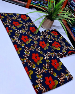 Tissu en coton sergé imprimé africain et Ankara personnalisé du Mozambique pour l'industrie de la mode masculine - Product Image 1