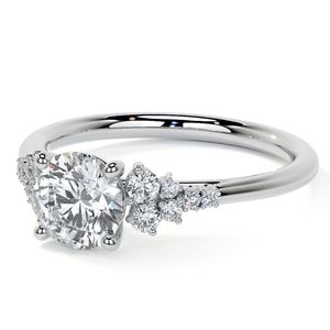 Round Cut Moissanite <b>Ring</b> 925 Sterling <b>Silver</b> White Gold Plated Luxury <b>Solitaire</b> Engagement <b>Ring</b> Bridal Wedding Anniversary Gift - Product Image 2