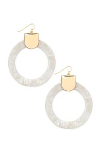 Pendientes de Resina Clásicos con Clip H a CRAFT HAC-155 para Mujer - Ocasión de Fiesta - Product Image 3