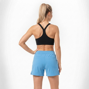 Shorts Deportivos Transpirables 100% Poliéster para Mujer, Cintura Baja, Pantalones Cortos de Yoga y Entrenamiento, Secado Rápido - Product Image 4