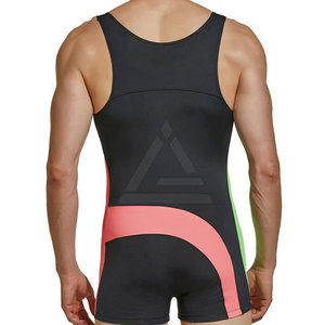 Wrestling <b>Singlets</b> <b>For</b> <b>Men</b> Comfortable Fit Lightweight Fabric <b>For</b> Training Practice Gym Workout And Competition Sports Use - Product Image 6