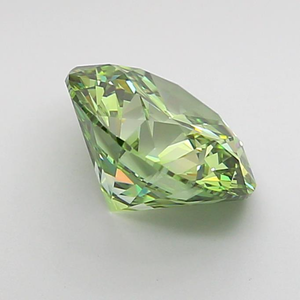 Diamant rond vert de 2 carats, coupe exquise, rare, de couleur fantaisie, brillant, diamant non monté pour une œuvre maîtresse de joaillerie de luxe sur mesure - Product Image 4