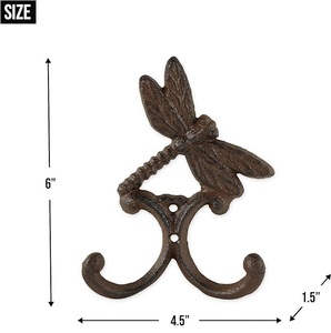 Elephant Head Wall <b>Hook</b> Metal Handmade Animal Design Waterproof Eco-Friendly Durable Novelty <b>Single</b> <b>Hook</b> - Product Image 6