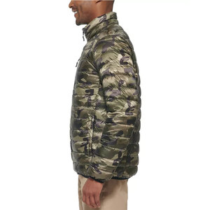 Chaqueta Acolchada de Invierno para Hombre con Diseño de Camuflaje, Brillante, con Cuello Alto, Cierre de Cremallera, Resistente al Viento, Chaqueta de Plumón con Estampado de Camuflaje - Product Image 6