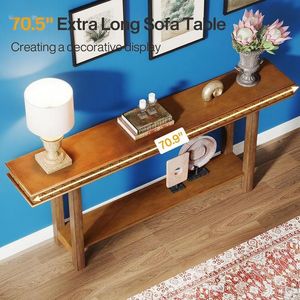 Wooden <b>Console</b> <b>Table</b> for Sofa Entryway or Accent Placement - Product Image 3