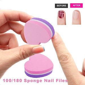 Mini lime à ongles en forme de cœur, réutilisable, double face, motif zèbre, grain 180, outil de soin des ongles, lot de 25 - Product Image 3